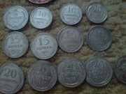 Советские монеты 1922-1932г,  10-15-20коп